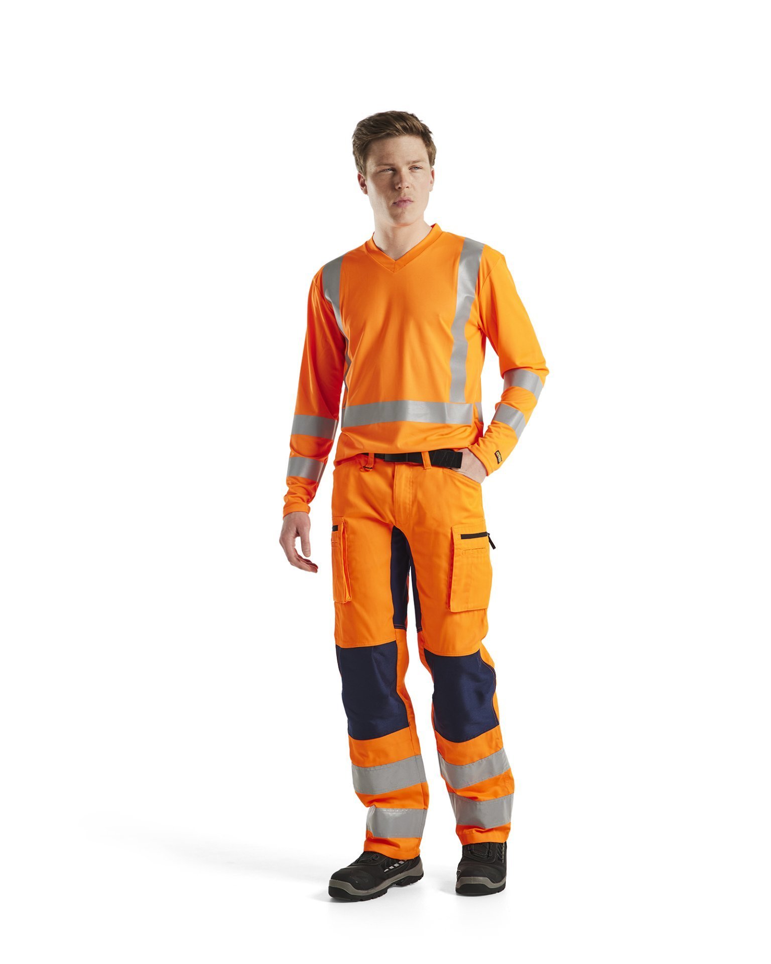 Blakläder UV Shirt High Vis Langarm Produktbild img3 L