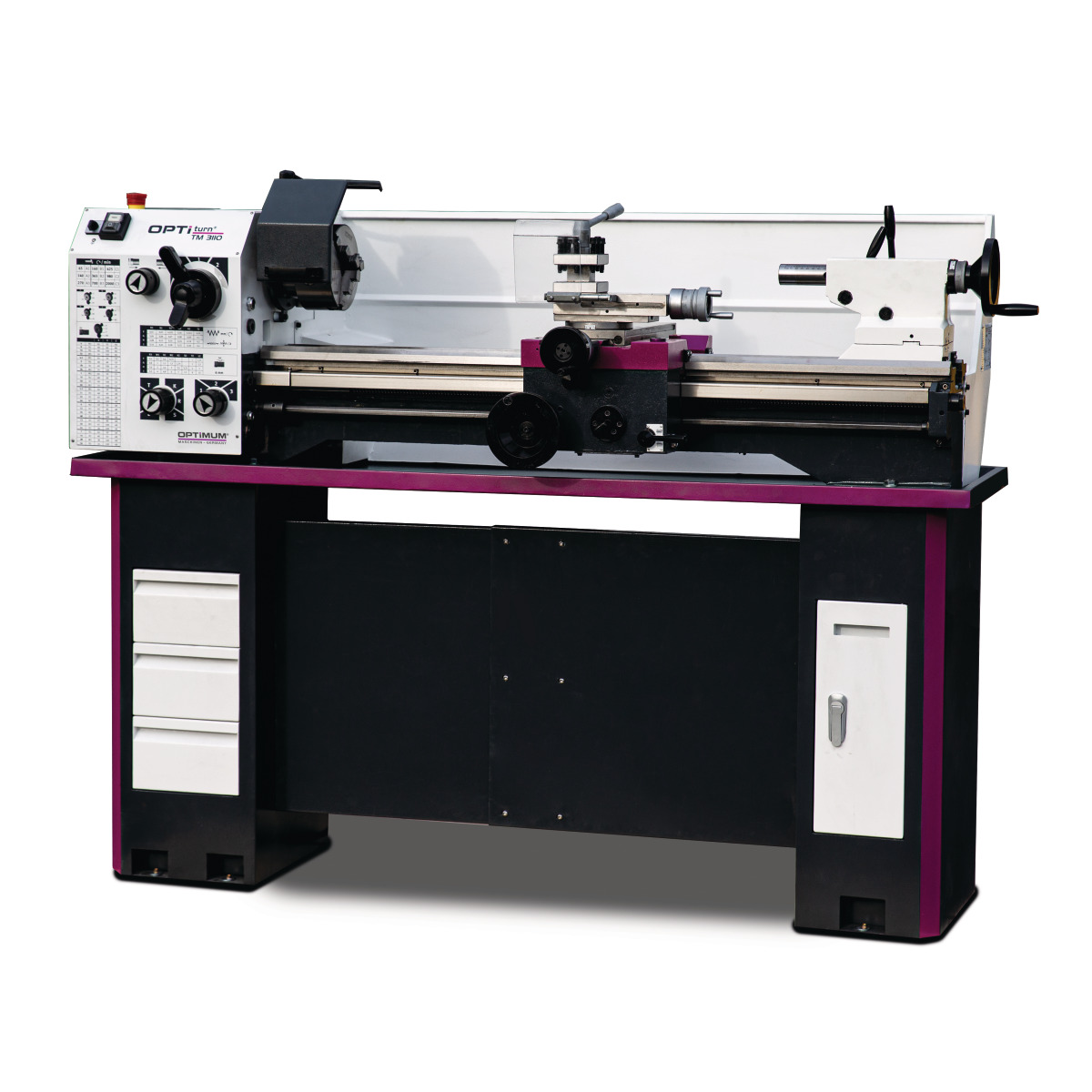 Optimum Leit- und Zugspindeldrehmaschine OPTIturn TM 3110 Produktbild img1 L