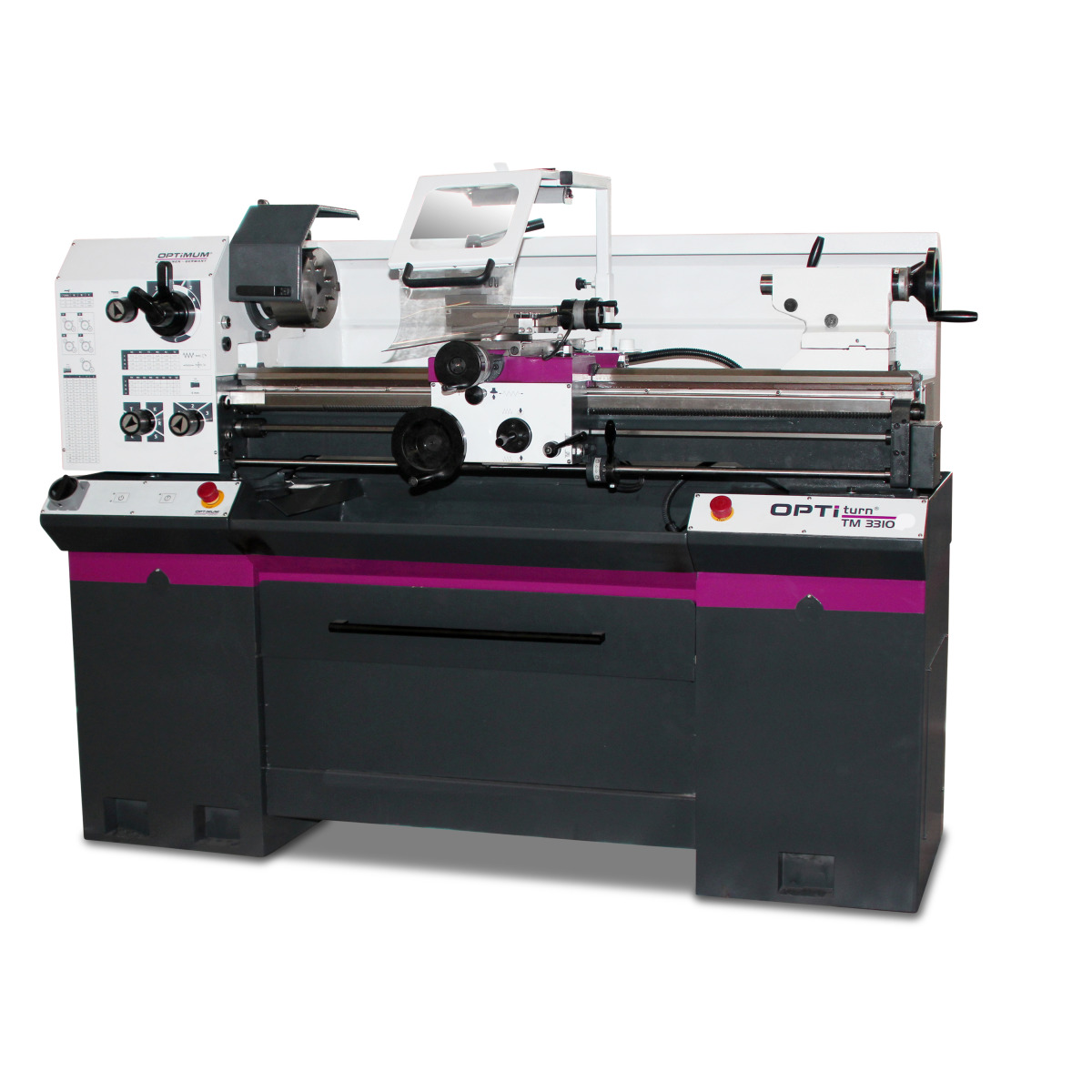 Optimum Leit- und Zugspindeldrehmaschine OPTIturn TM 3310 Produktbild img1 L