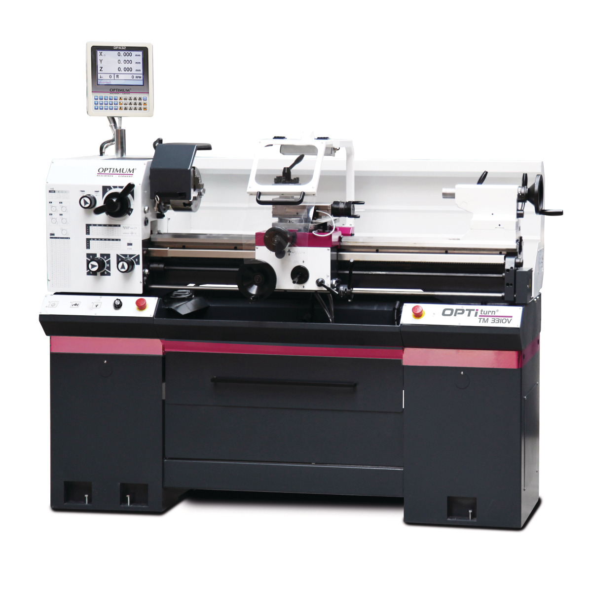 Optimum Leit- und Zugspindeldrehmaschine OPTIturn TM 3310V Produktbild img1 L