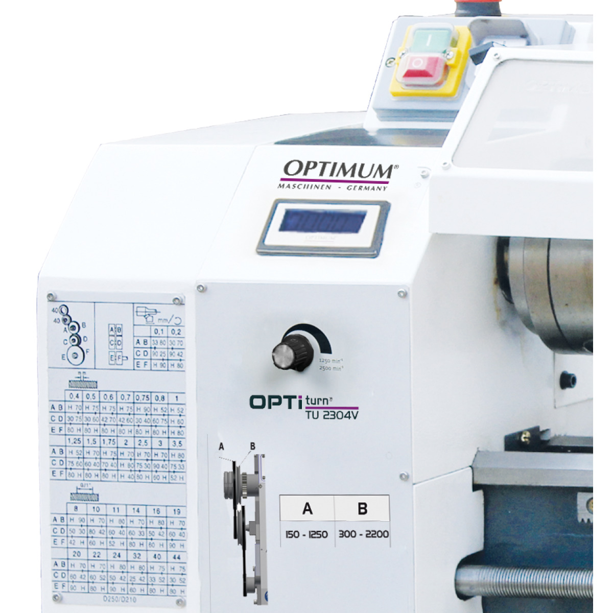 Optimum Drehmaschine OPTIturn TU 2304V Produktbild img4 L