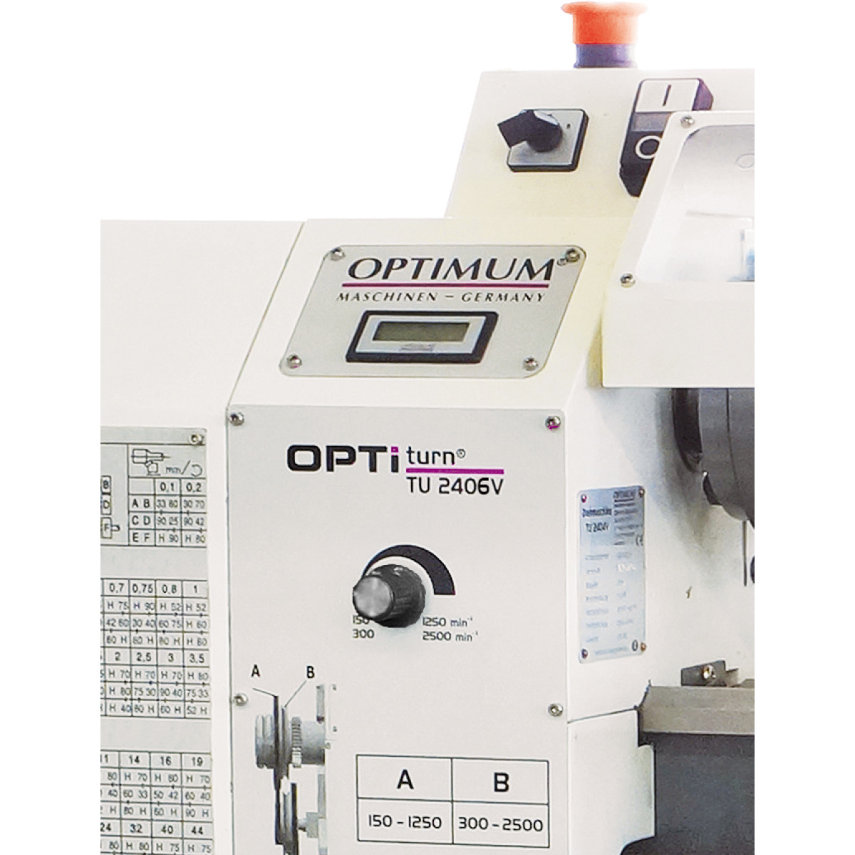 Optimum Drehmaschine OPTIturn TU 2406V Produktbild img4 L
