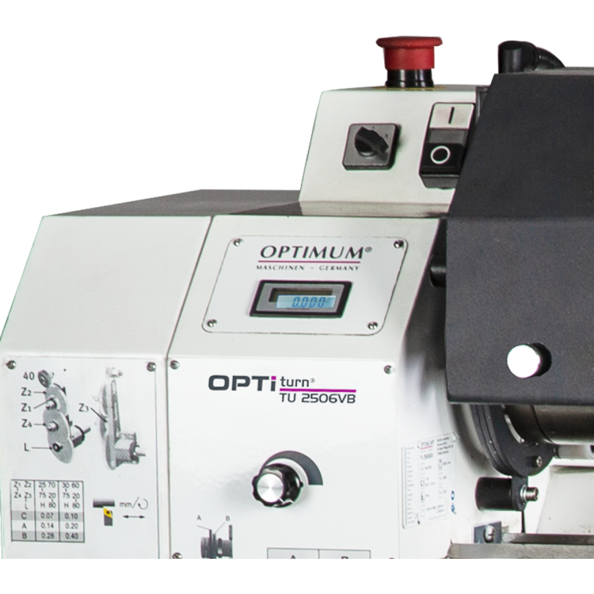 Optimum Leitspindeldrehmaschine OPTIturn TU 2506VB Produktbild img6 L