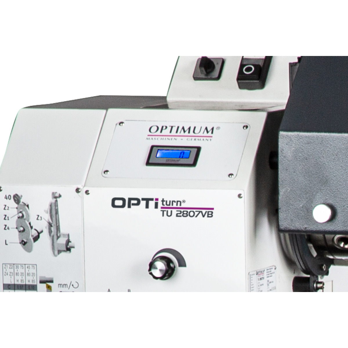 Optimum Leitspindeldrehmaschine OPTIturn 2807VB Produktbild img6 L
