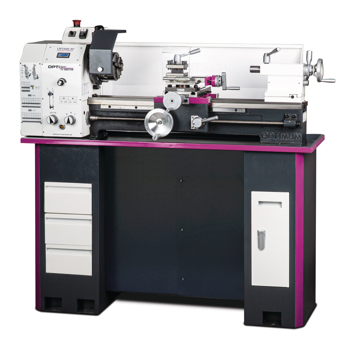 Optimum Leitspindeldrehmaschine OPTIturn 2807VB Produktbild img2 L