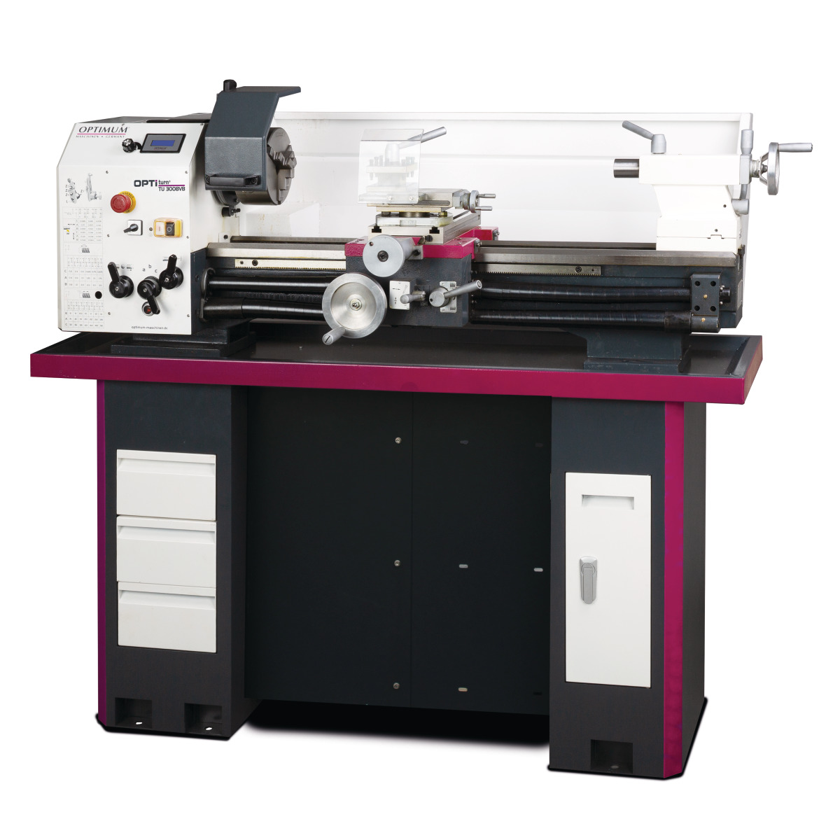 Optimum Leit- und Zugspindel-Drehmaschine OPTIturn TU 3008VB Produktbild img1 L