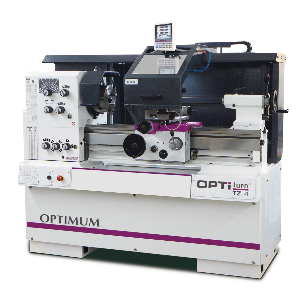 Optimum Präzisions Leit- und Zugspindeldrehmaschine OPTIturn TZ 4 Produktbild img1 L