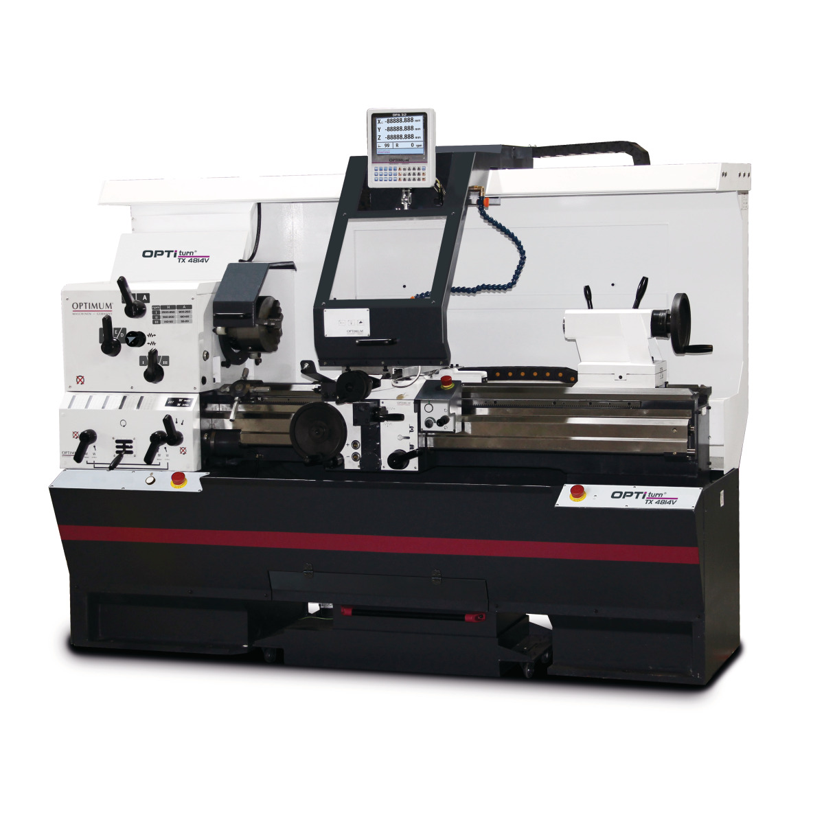Optimum Präzisions- Leit- und Zugspindeldrehmaschine OPTIturn TX 4814V Produktbild img1 L