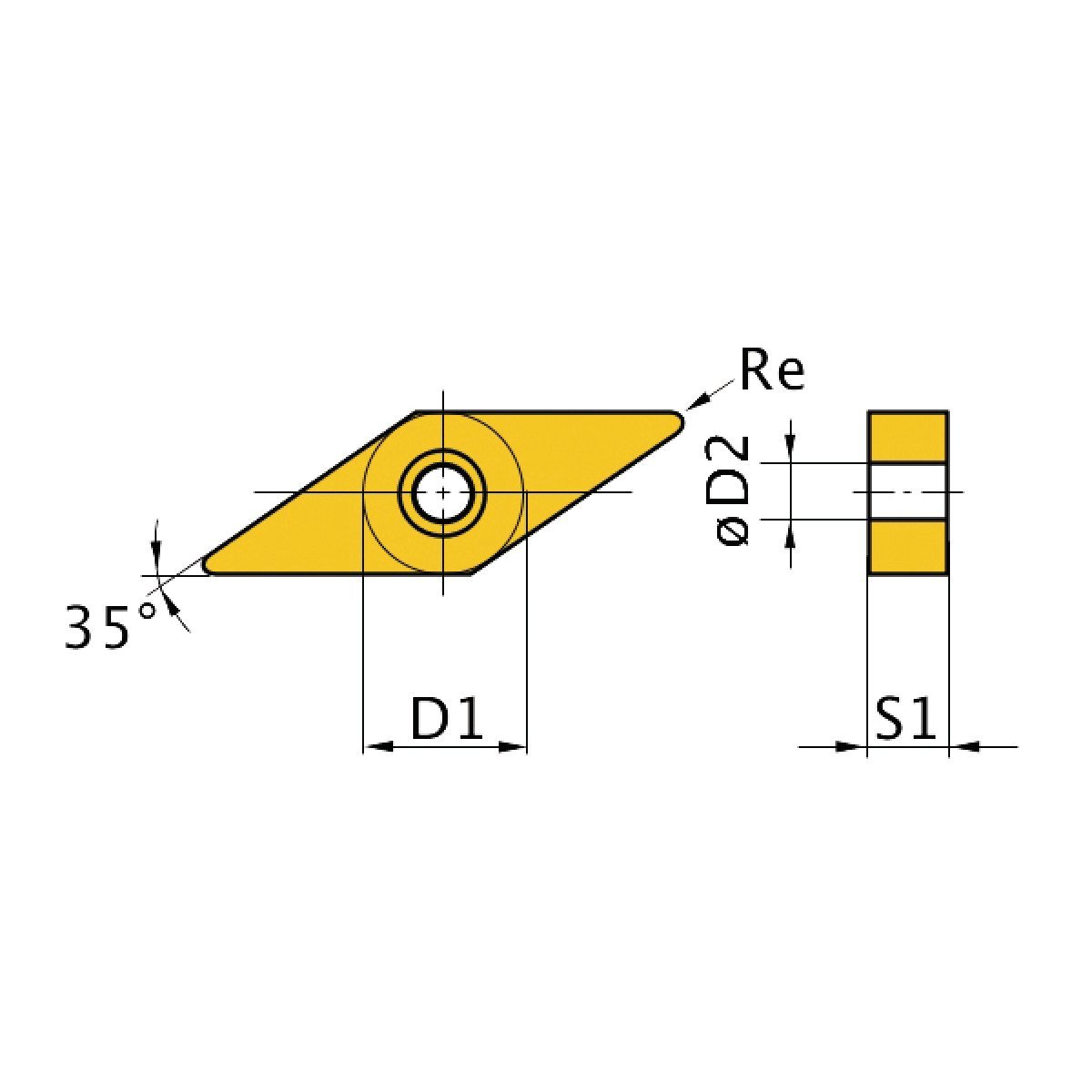 HM-Ersatzwendeplatten Optimum ISO VNMG160408 Produktbild img2 L