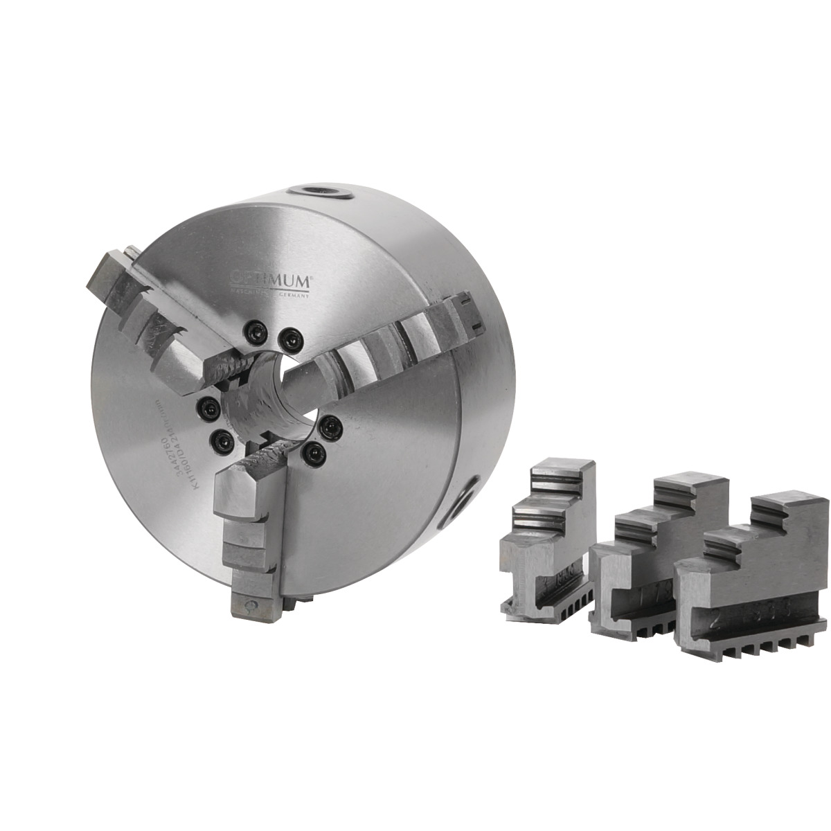 Optimum Dreibackendrehfutter zentrisch spannend Ø 160 mm Camlock DIN ISO 702-2 Nr. 4 Produktbild img1 L