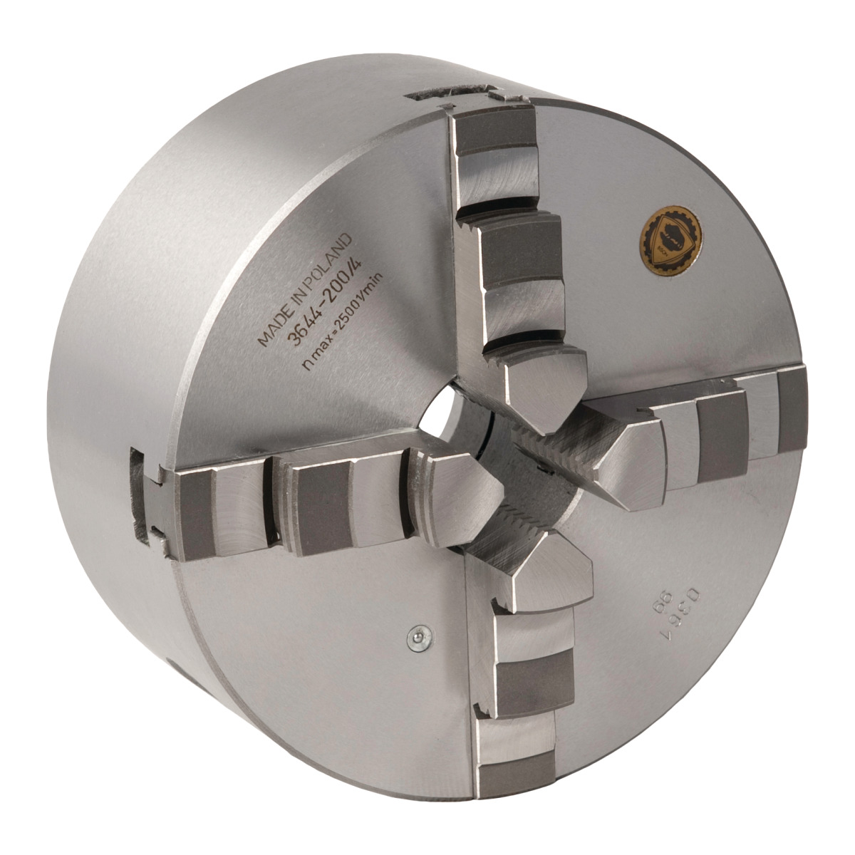 Optimum BISON Vierbacken-Drehfutter Guss Camlock, zentrisch spannend Ø 200 mm DIN ISO 702-2 Nr. 4 Produktbild img1 L