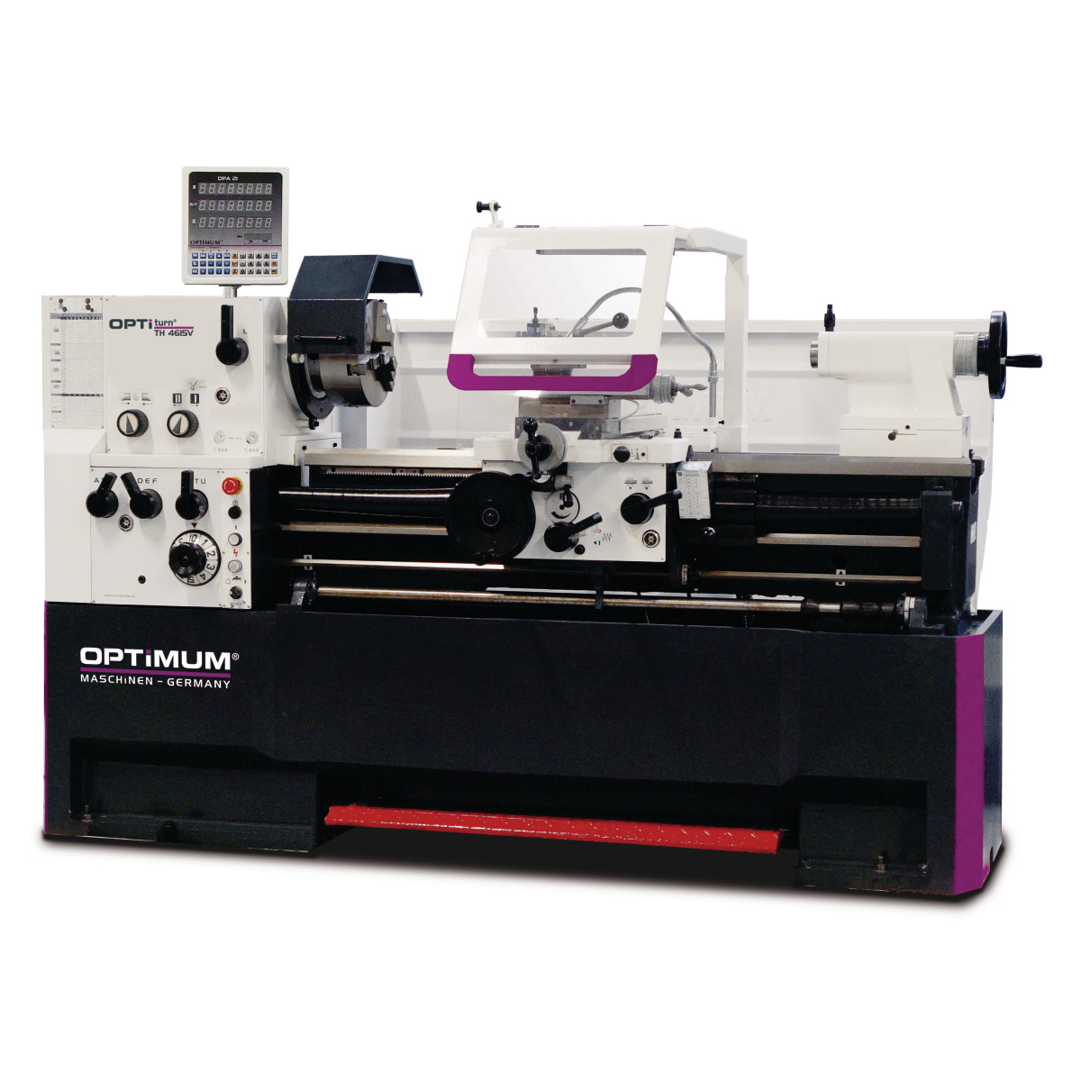 Optimum Leit- und Zugspindeldrehmaschine OPTIturn TH 4615V Produktbild img1 L