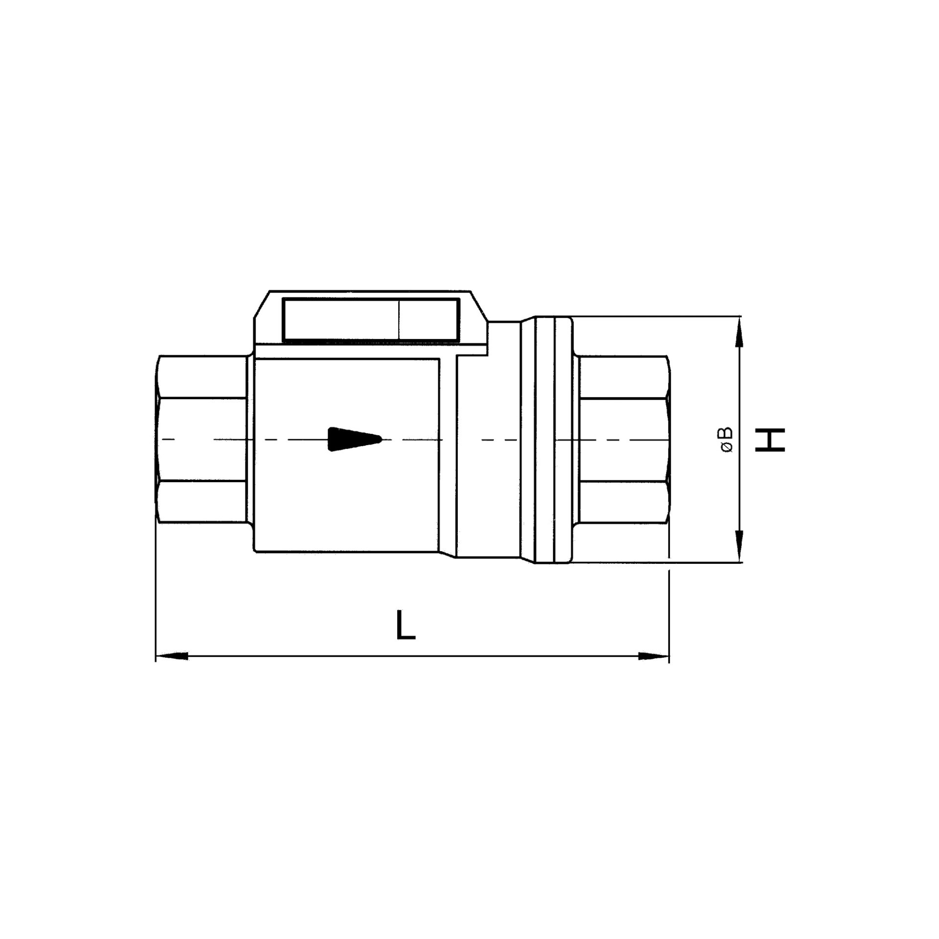 Koaxialventil pneumat. bet., einfachw. NC, MS vern., NBR, Rp 1/2 Produktbild img2 L