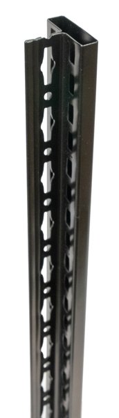 Schulte MULTIplus T-Profil 2300 mm schwarz, Front gelocht Produktbild img2 L