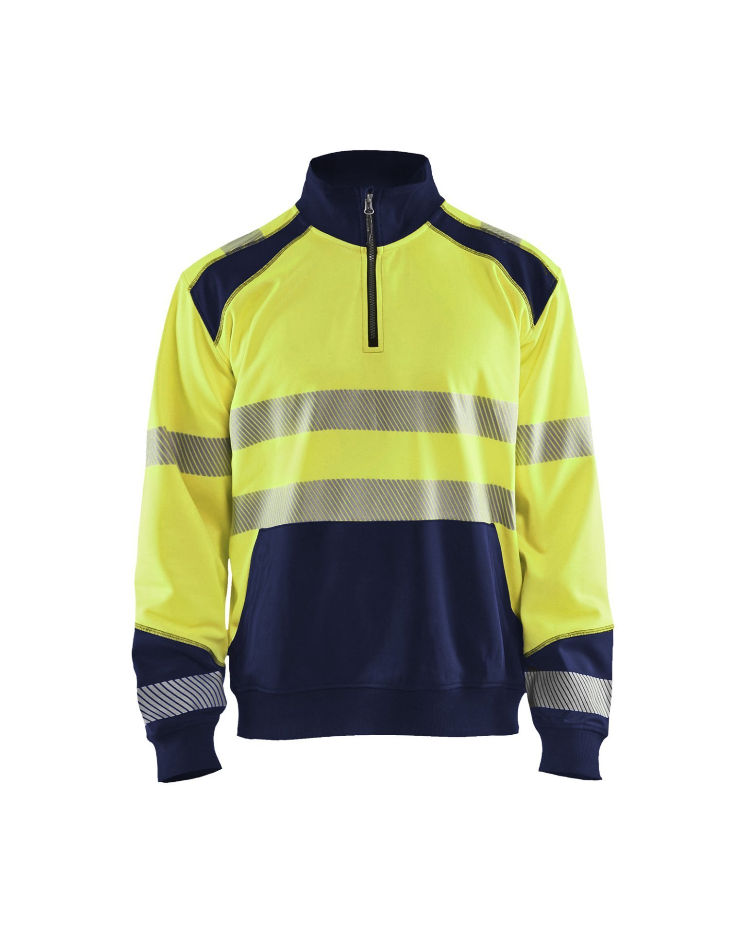 Blakläder High Vis Sweatshirt Half-Zip Produktbild img1 L
