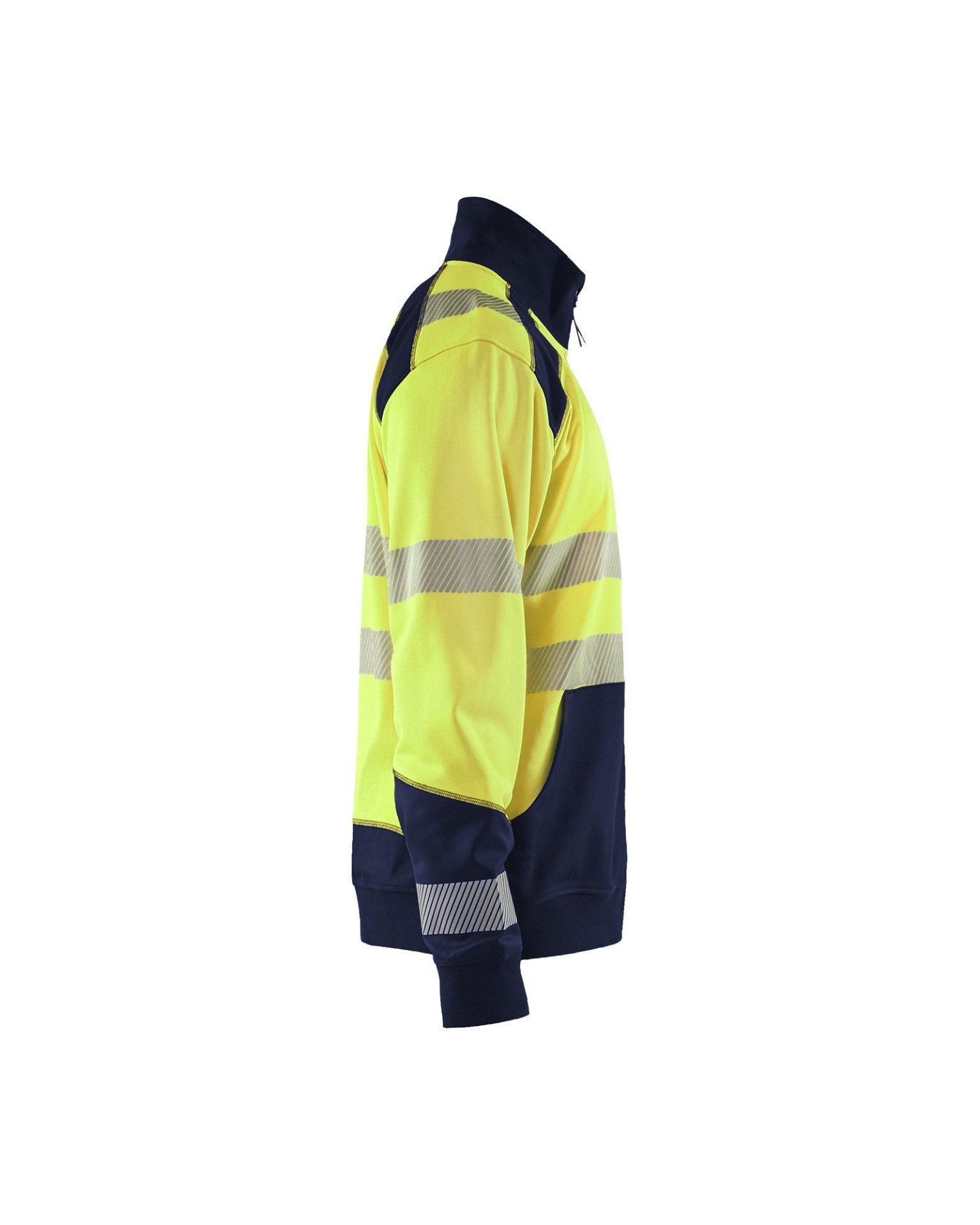 High Vis Sweatshirt mit Reißverschluss High Vis Gelb/Marineblau XS Produktbild img3 L