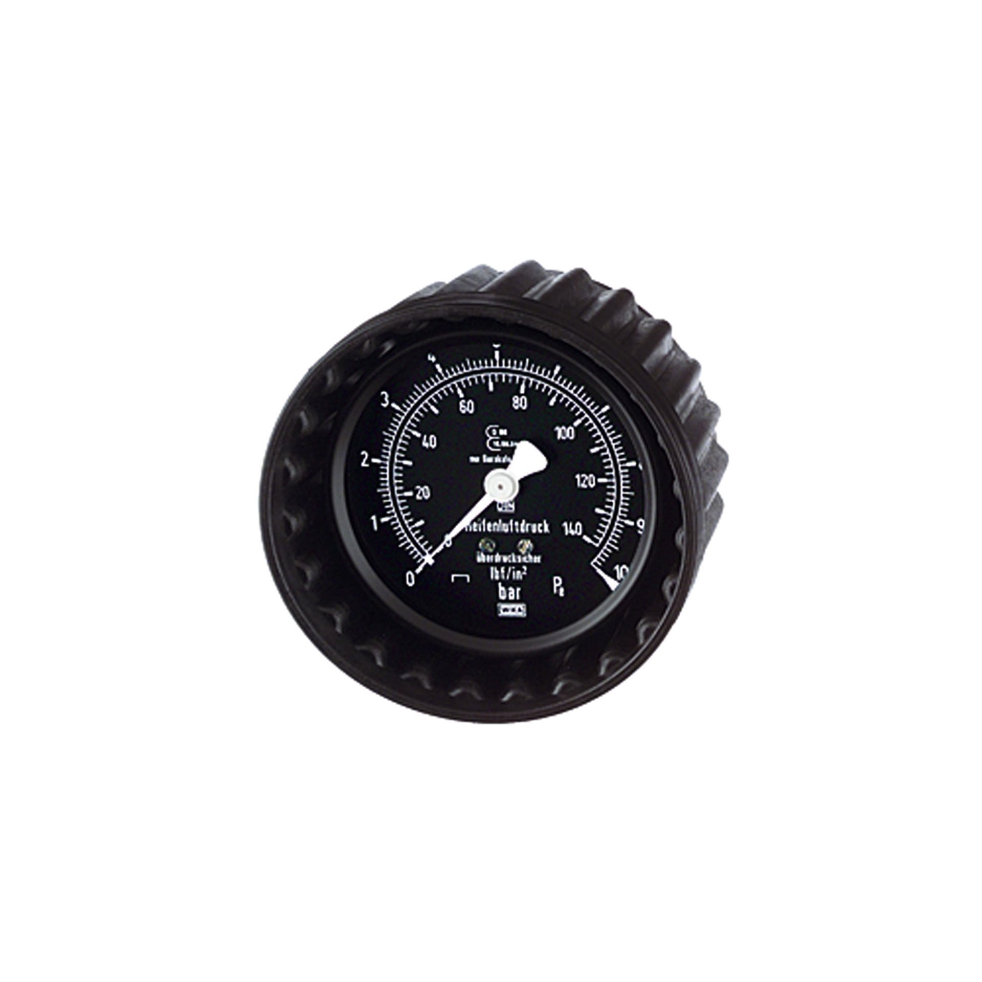 RIEGLER Manometer, 0 - 12 bar/170 psi, ø 80 mm, zum Stecken Produktbild img1 L