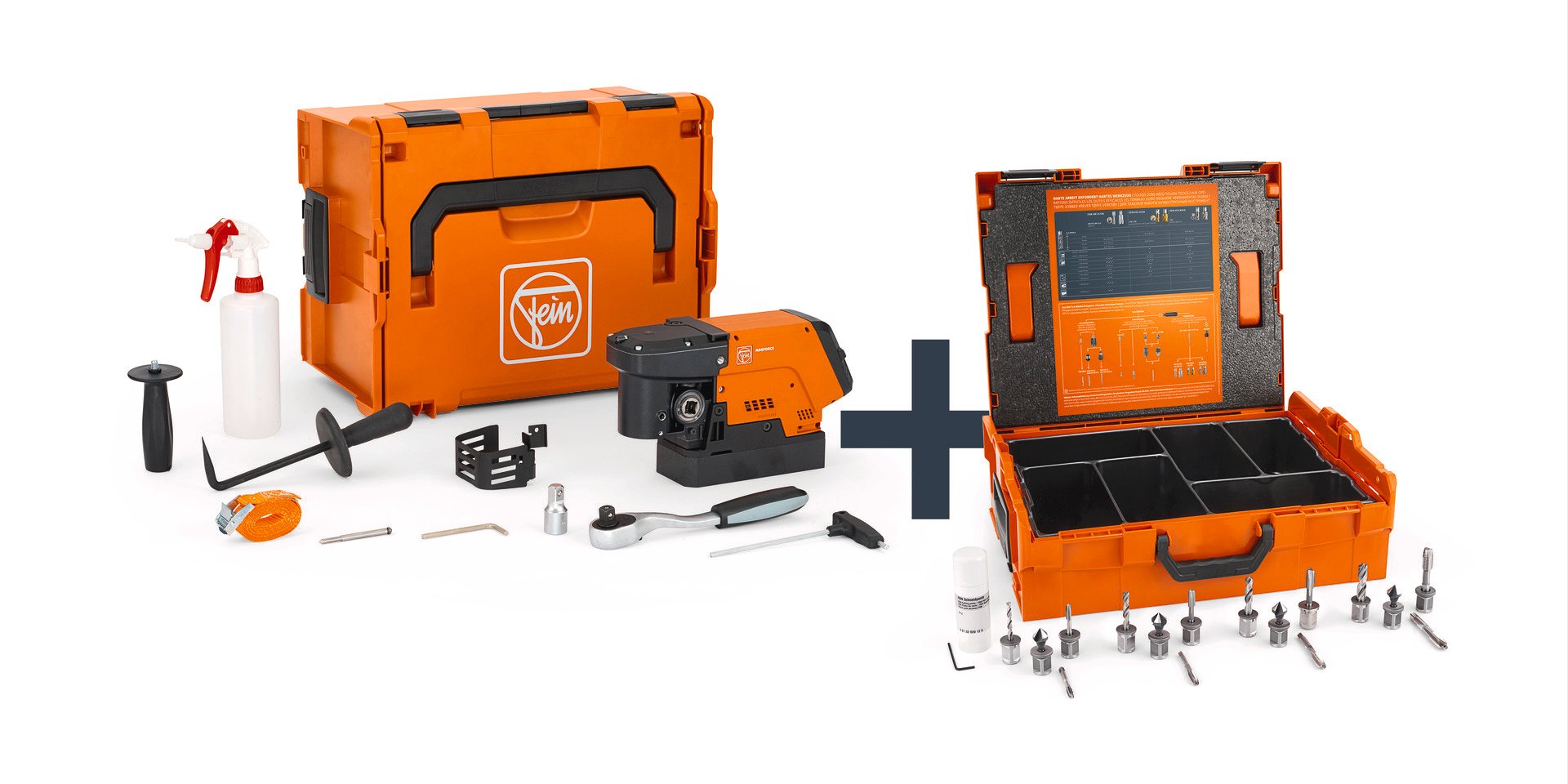 Fein Compact-Magnet-Kernbohrmaschine bis 36 mm KBC 36 MAGFORCE Machinery-Set 3/4 Produktbild img1 L