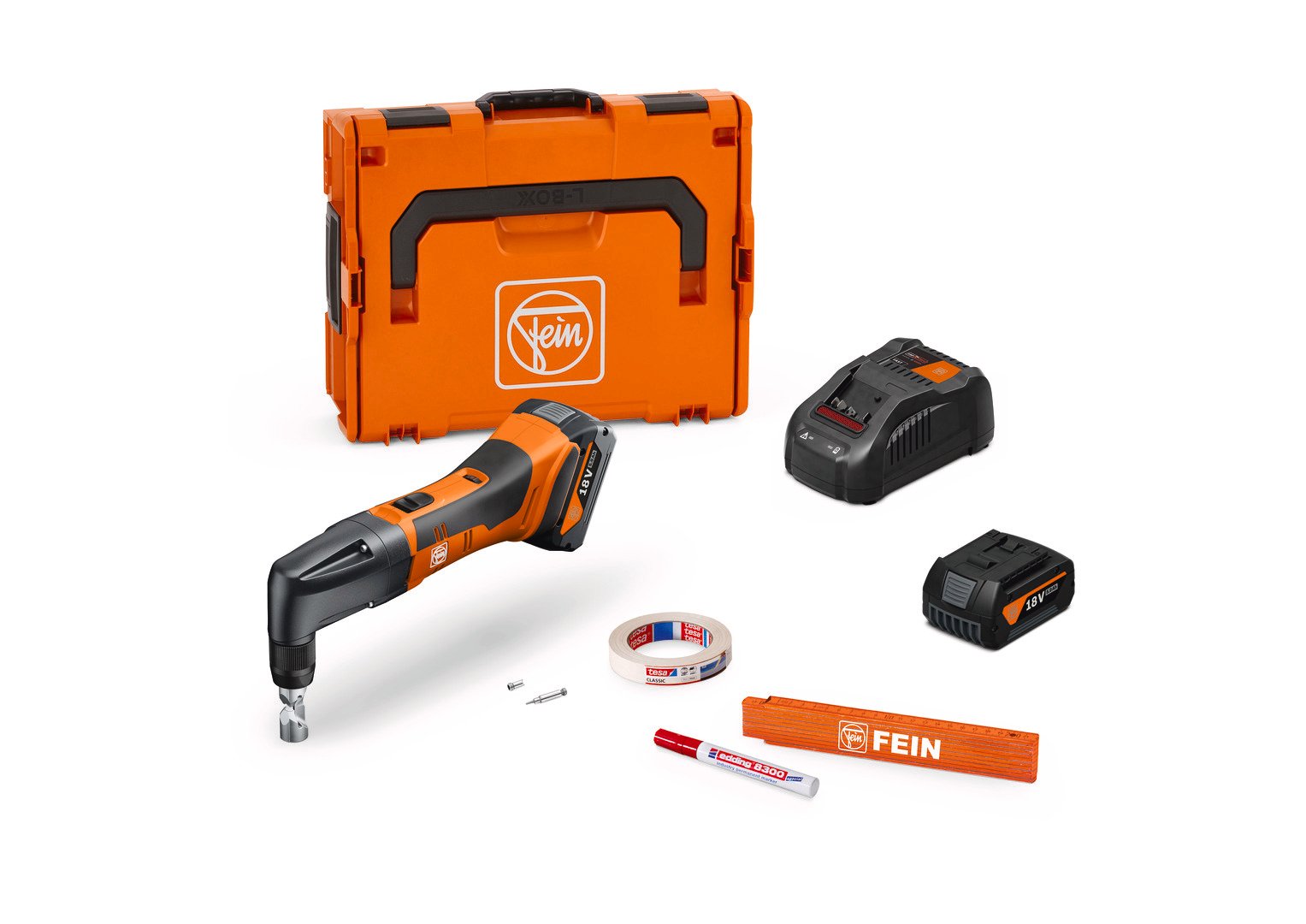 Fein Akku-Knabber bis 1,6 mm ABLK 18 1.6 E AS Set 2x 5 Ah Produktbild img1 L