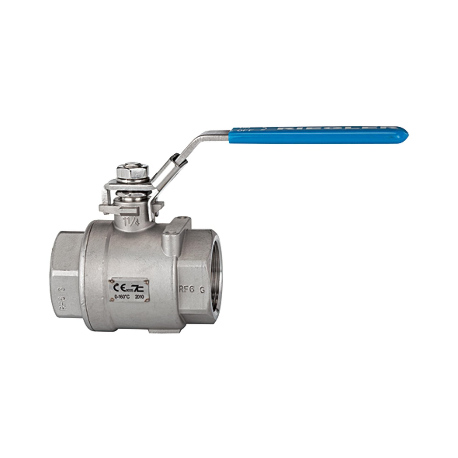 RIEGLER ES-Kugelhahn, Standardausführung, voller Durchg., G 1 1/4, DN 32 Produktbild img1 L