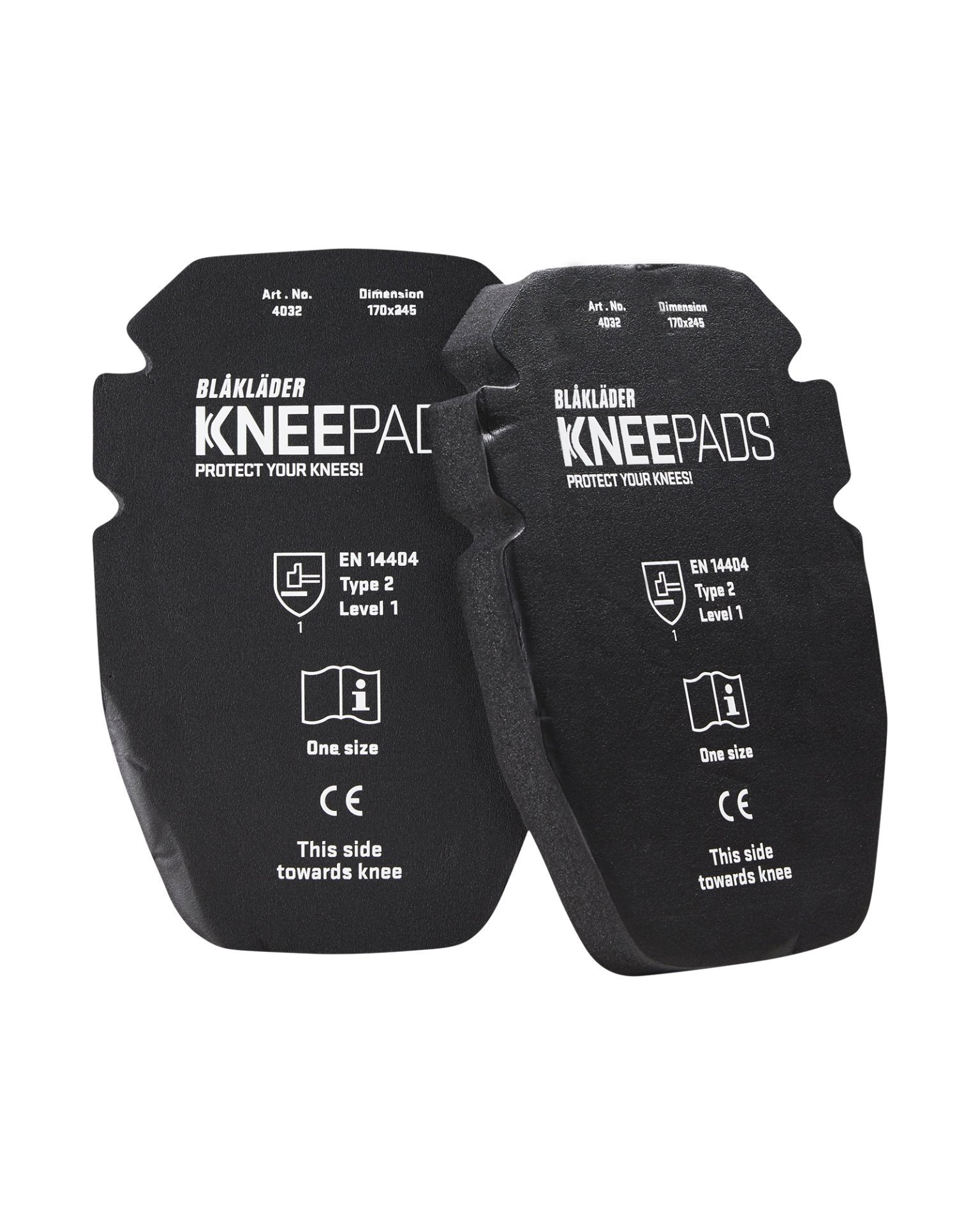 Blakläder Kniepolster Gel 25 mm Schwarz One size Produktbild img1 L