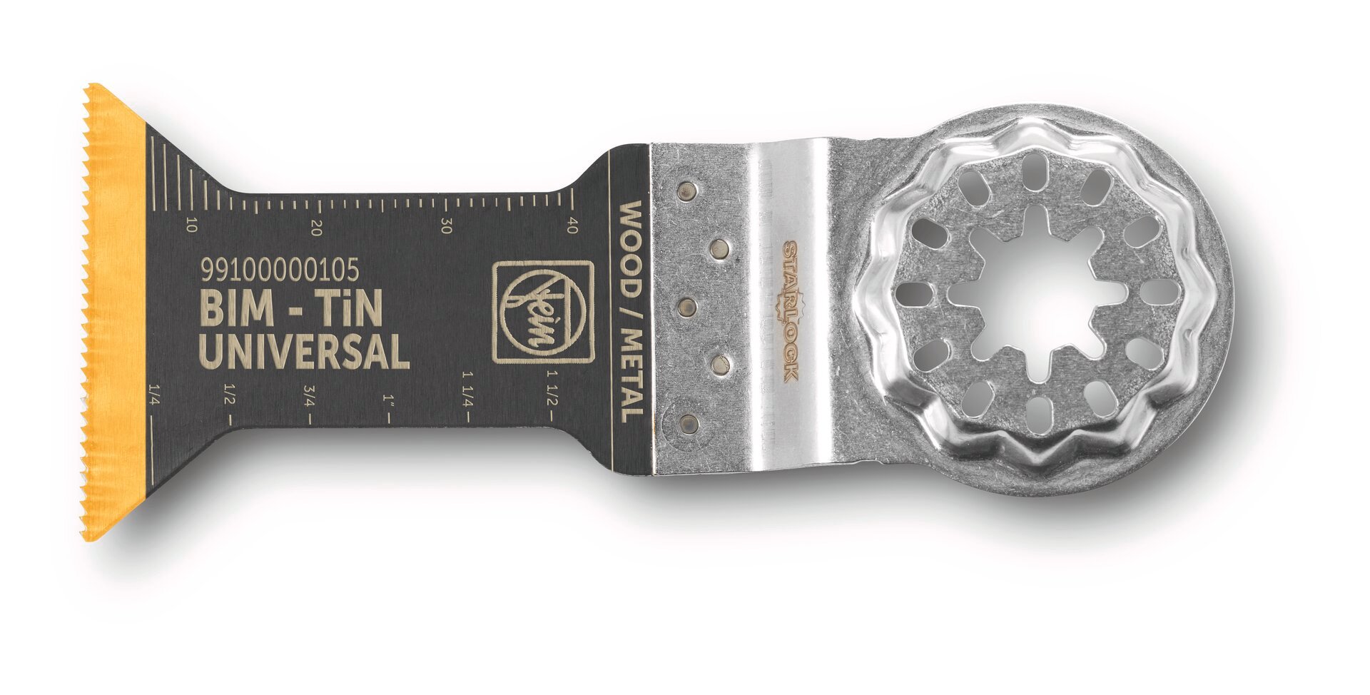 Fein E-Cut Universal-Sägeblatt mit Titanbeschichtung, Länge 55 mm, Breite 44 mm, VE 5 Produktbild img1 L