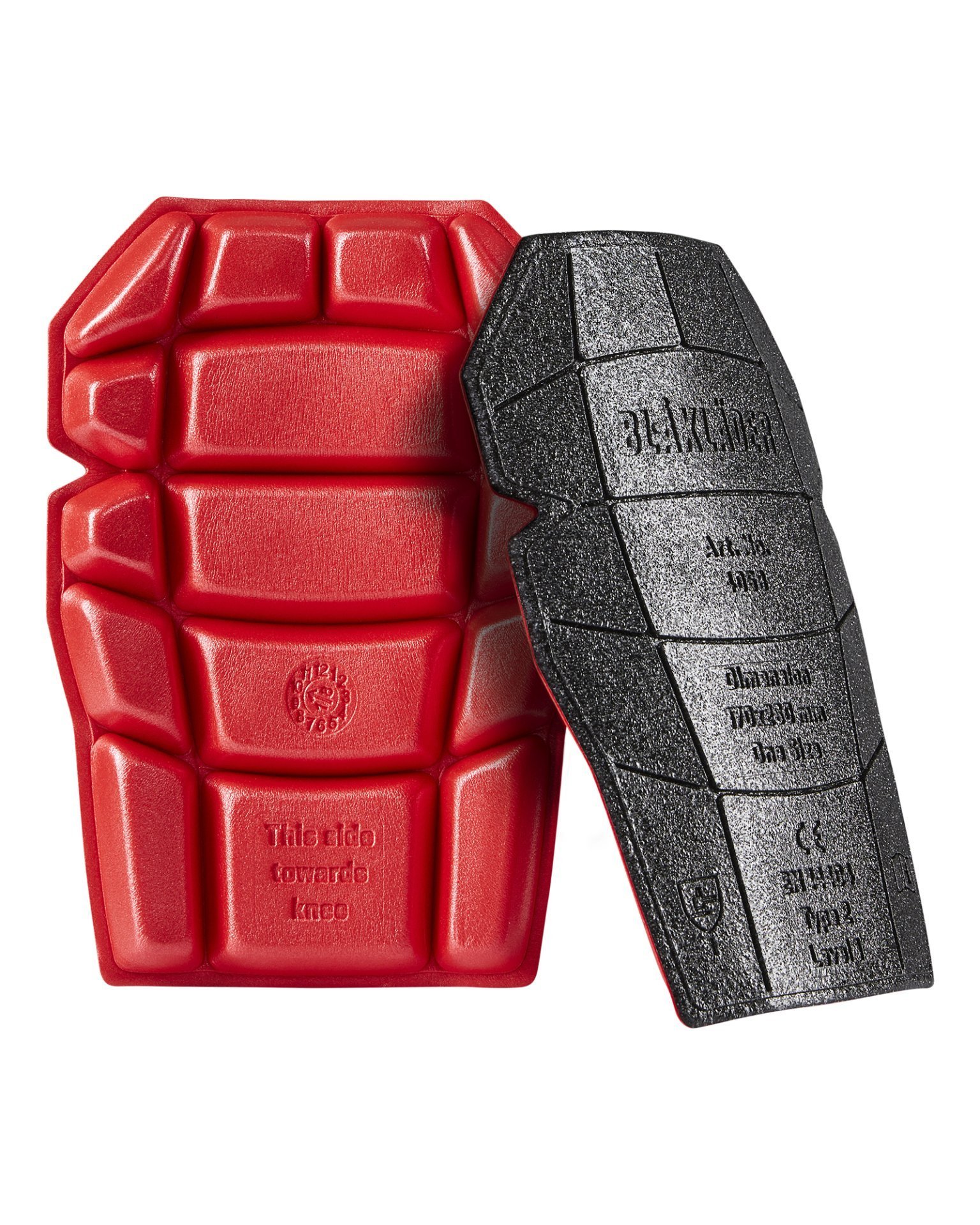 Blakläder Kniepolster Schwarz/Rot One size Produktbild img1 L