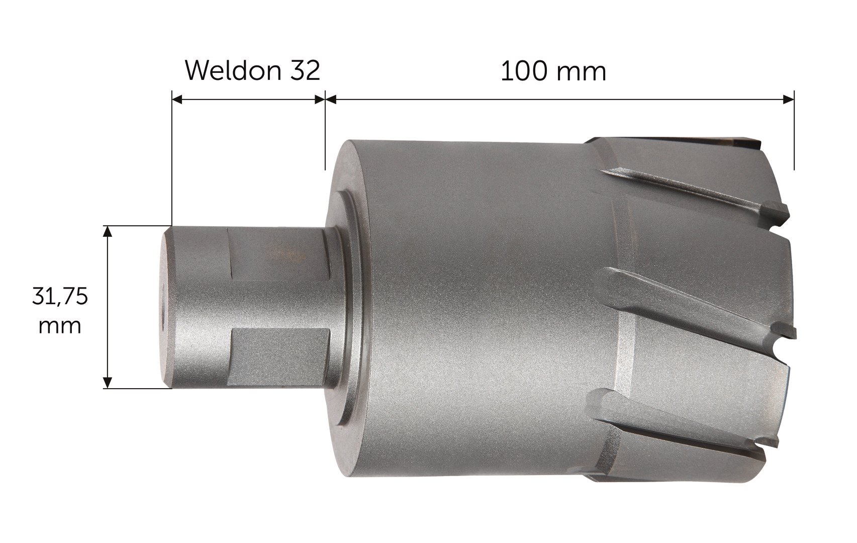 Fein HM Ultra 100 Kernbohrer mit Weldon 32-Aufnahme, Bohr-Ø 50 mm, Schnitttiefe 100 m Produktbild img5 L