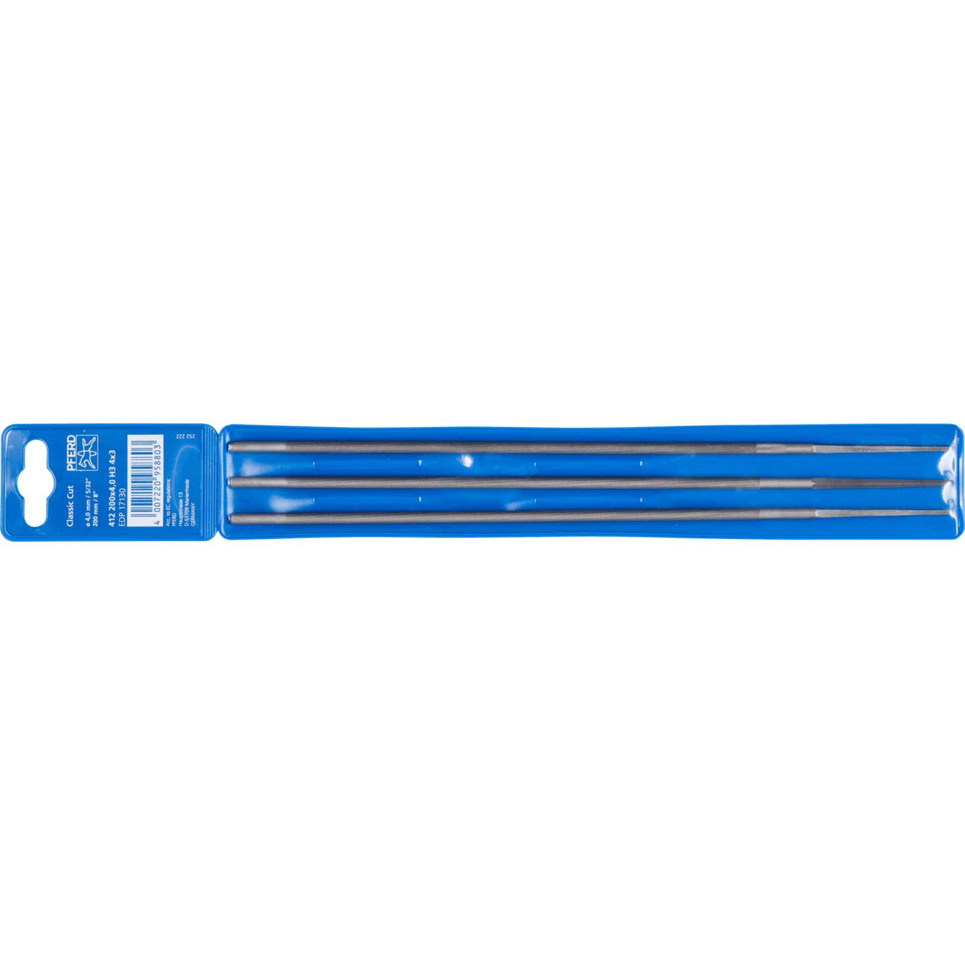 PFERD TOOLS Kettensägefeile Rund Ø 4,0x200mm Classic Line in 3er-Kunststoffhülle Produktbild img2 L