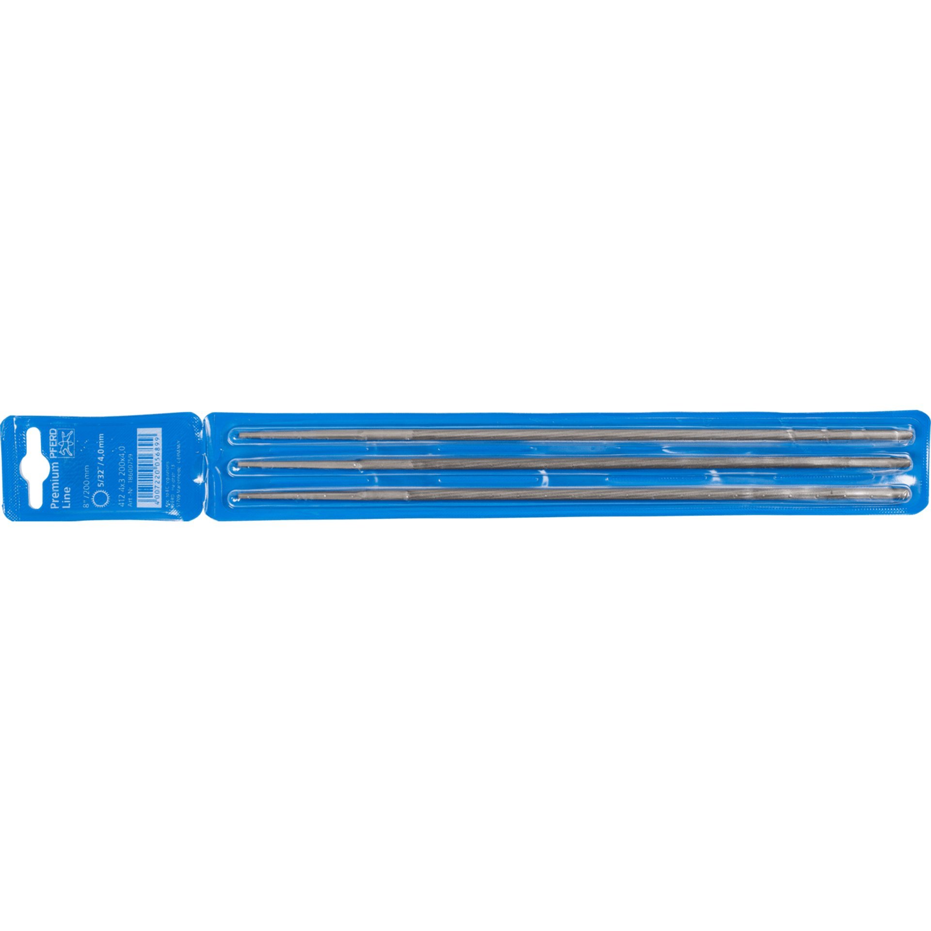 PFERD TOOLS Kettensägefeile Rund Ø 4,0x200mm Premium Line in 3er-Kunststoffhülle Produktbild img2 L