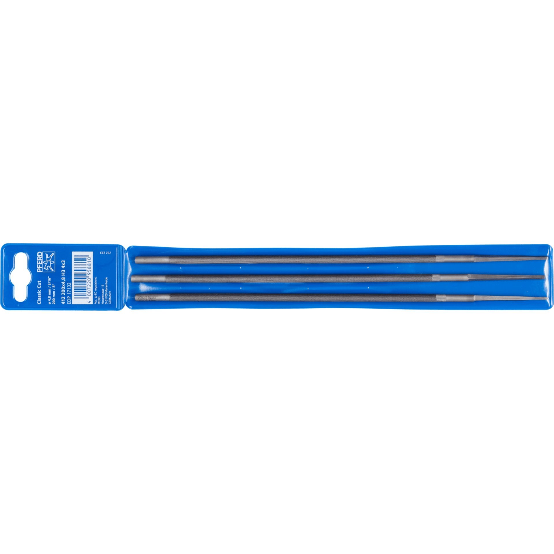 PFERD TOOLS Kettensägefeile Rund Ø 4,8x200mm Classic Line in 3er-Kunststoffhülle Produktbild img2 L