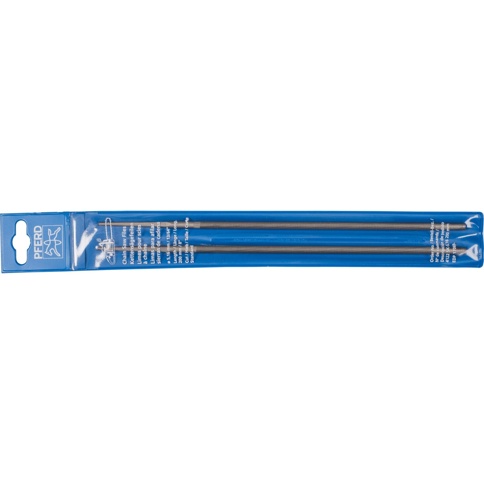PFERD TOOLS Kettensägefeile Rund Ø 5,16x200mm Classic Line in 2er-Kunststoffhülle Produktbild img2 L