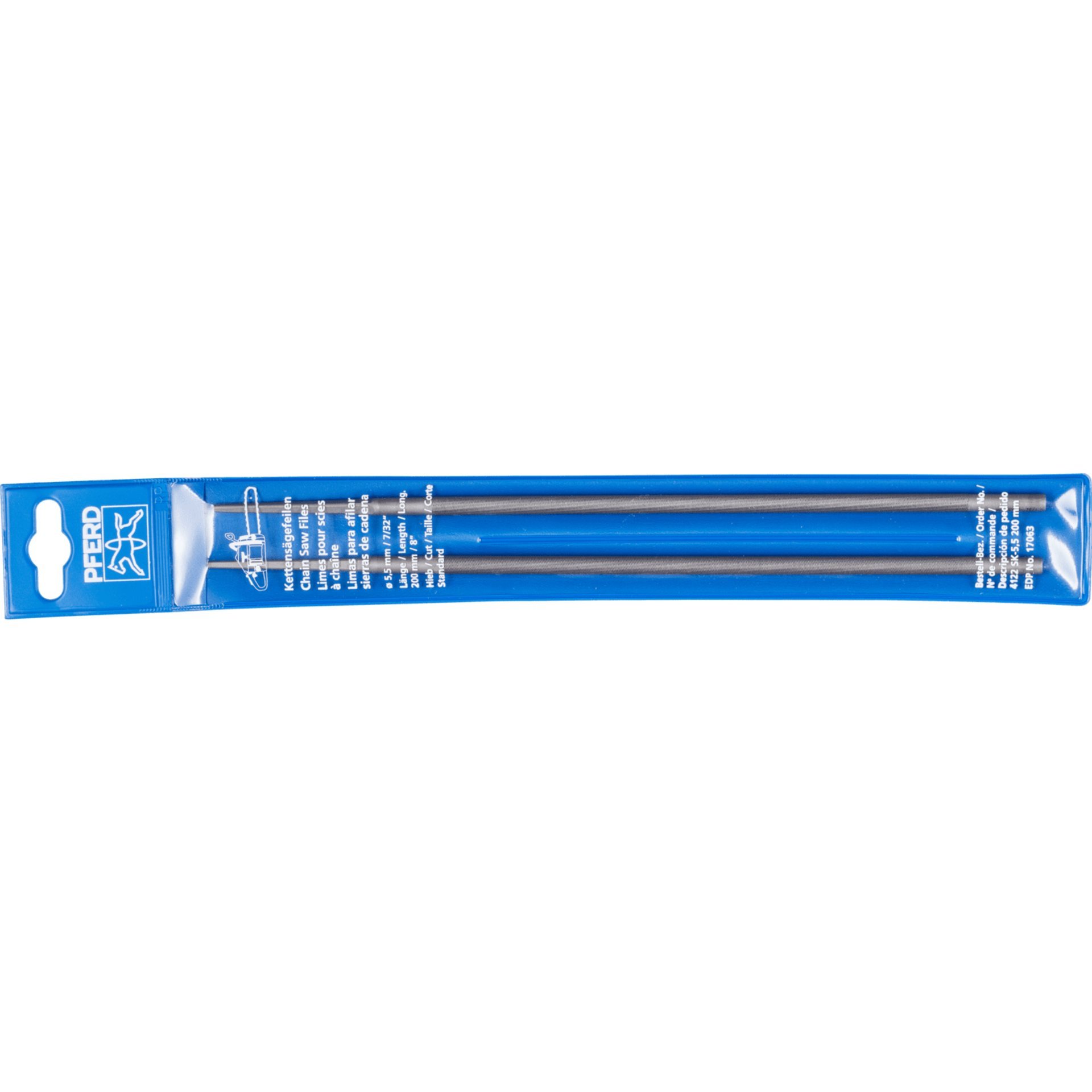 PFERD TOOLS Kettensägefeile Rund Ø 5,5x200mm Classic Line in 2er-Kunststoffhülle Produktbild img2 L