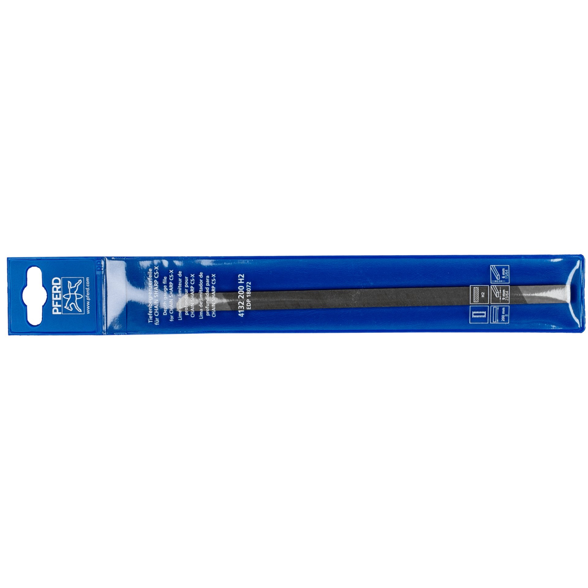 PFERD TOOLS Ersatz-Tiefenbegrenzerfeile Typ 4132 9x6 mm 200mm Hieb 2 für ChainSharp CS-X Produktbild img3 L