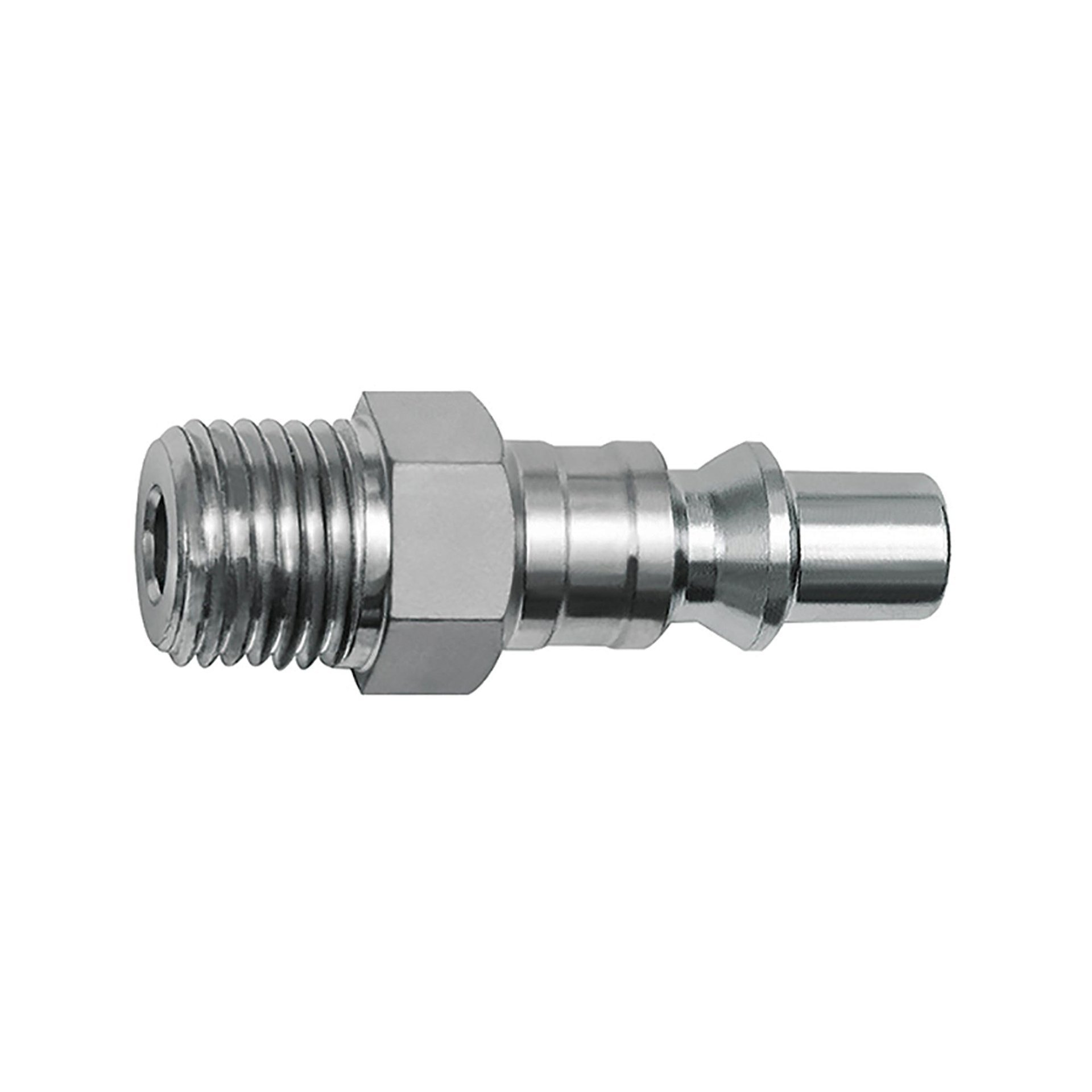Nippel für Kupplungen NW 5,5, ARO 210, Stahl, NPT 1/4 AG Produktbild img1 L