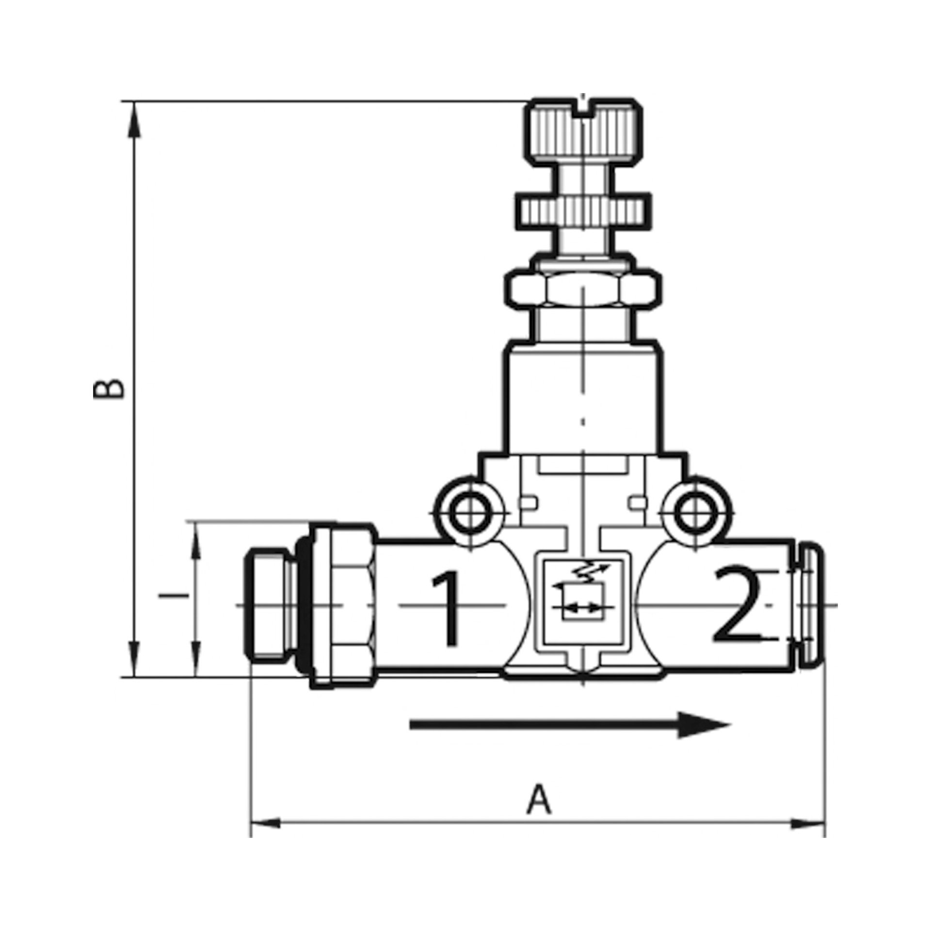 RIEGLER Druckregler »lineonline«, G 3/8 (Eingang), Schlauch-Ø 8 (Ausgang) Produktbild img2 L