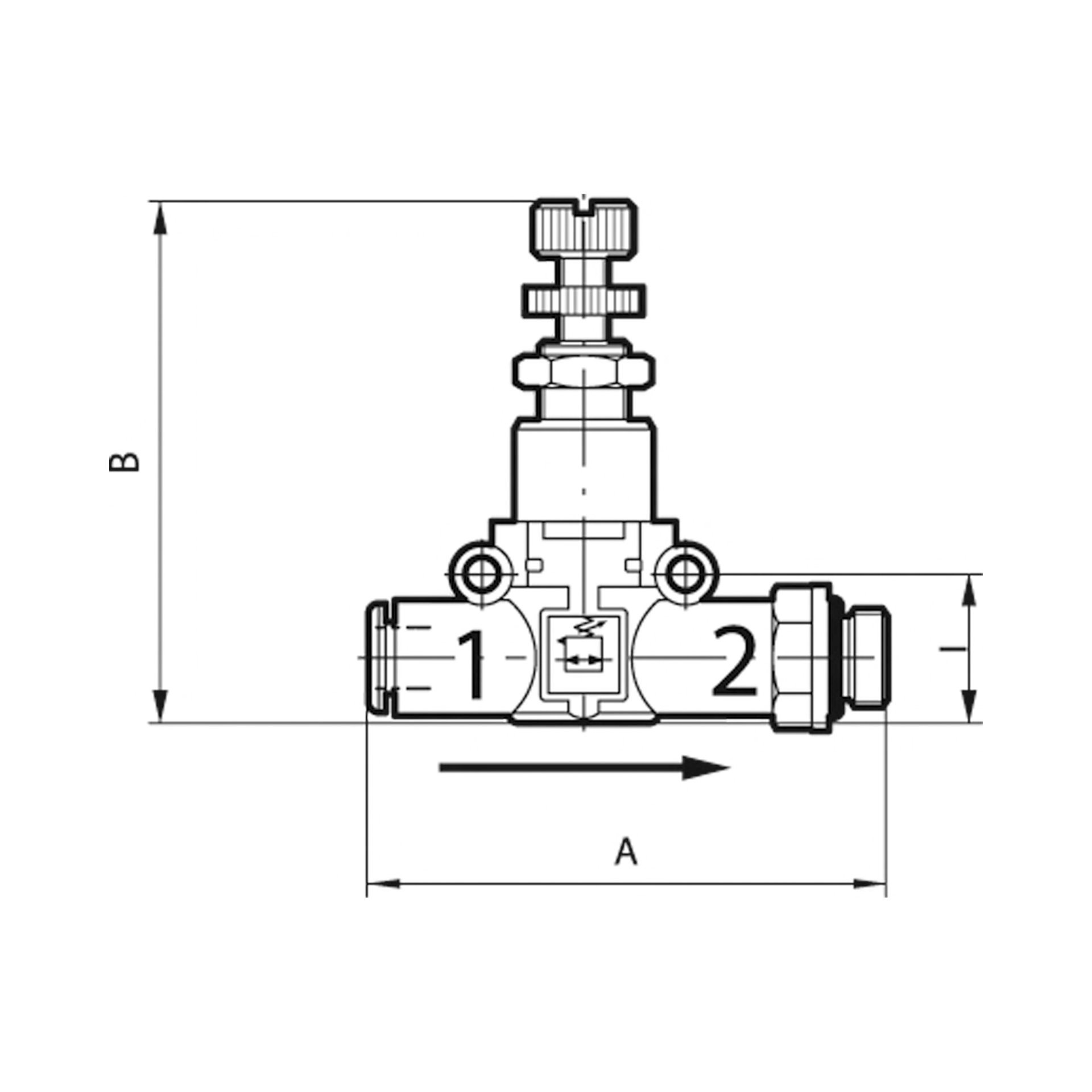 RIEGLER Druckregler »lineonline«, G 1/8 (Ausgang), Schlauch-Ø 6 (Eingang) Produktbild img2 L