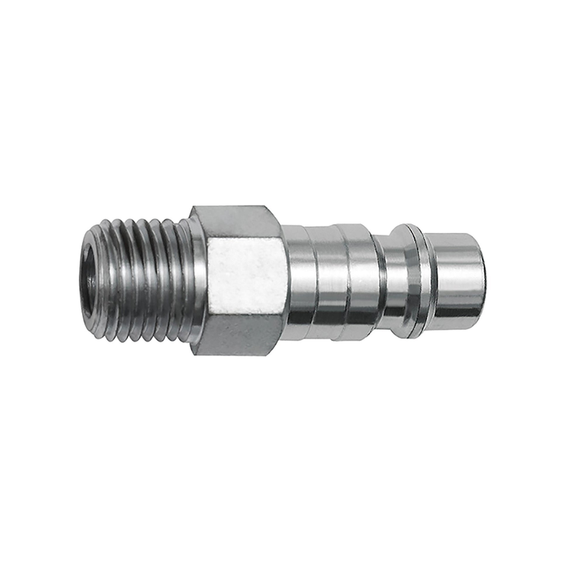 RIEGLER Nippel für Kupplungen NW 7,2, Stahl, NPT 3/8 AG Produktbild img1 L