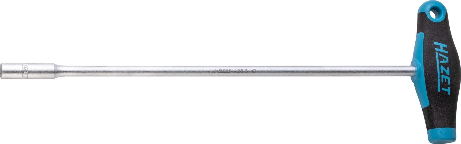 HAZET Steckschlüssel ∙ mit T-Griff 428-6 ∙ Außen Sechskant Profil ∙ SW 6 mm Produktbild img1 L