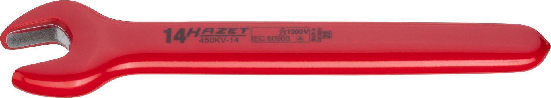 HAZET Einmaulschlüssel ∙ schutzisoliert 450KV-14 ∙ Außen Sechskant Profil ∙ SW 14 mm Produktbild img1 L