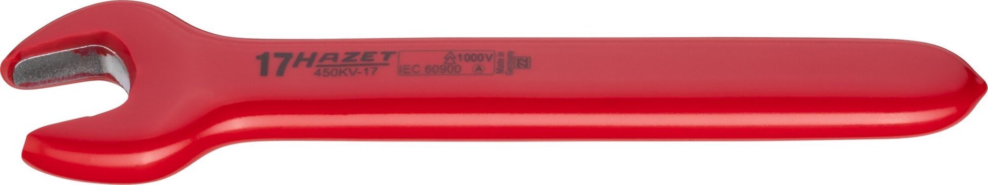 HAZET Einmaulschlüssel ∙ schutzisoliert 450KV-17 ∙ Außen Sechskant Profil ∙ SW 17 mm Produktbild img1 L
