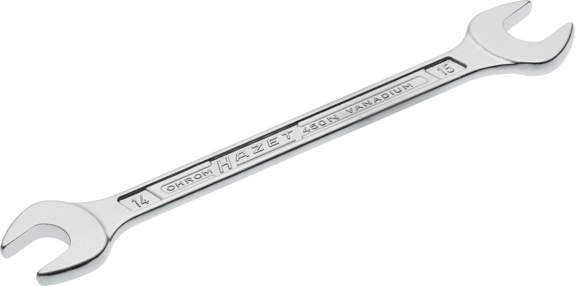 HAZET Doppel-Maulschlüssel 450N-14X15 ∙ Außen Sechskant Profil ∙ SW 14 x 15 mm Produktbild img1 L