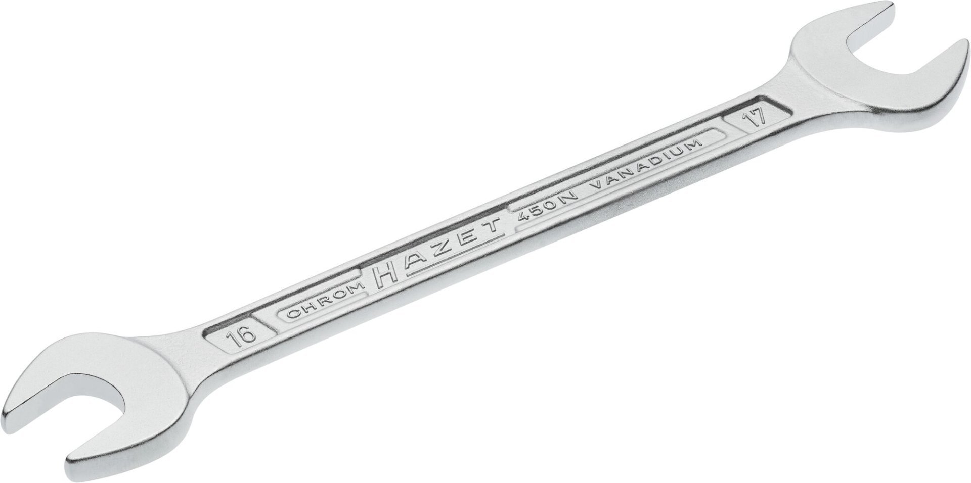 HAZET Doppel-Maulschlüssel 450N-16X17 ∙ Außen Sechskant Profil ∙ SW 16 x 17 mm Produktbild img1 L