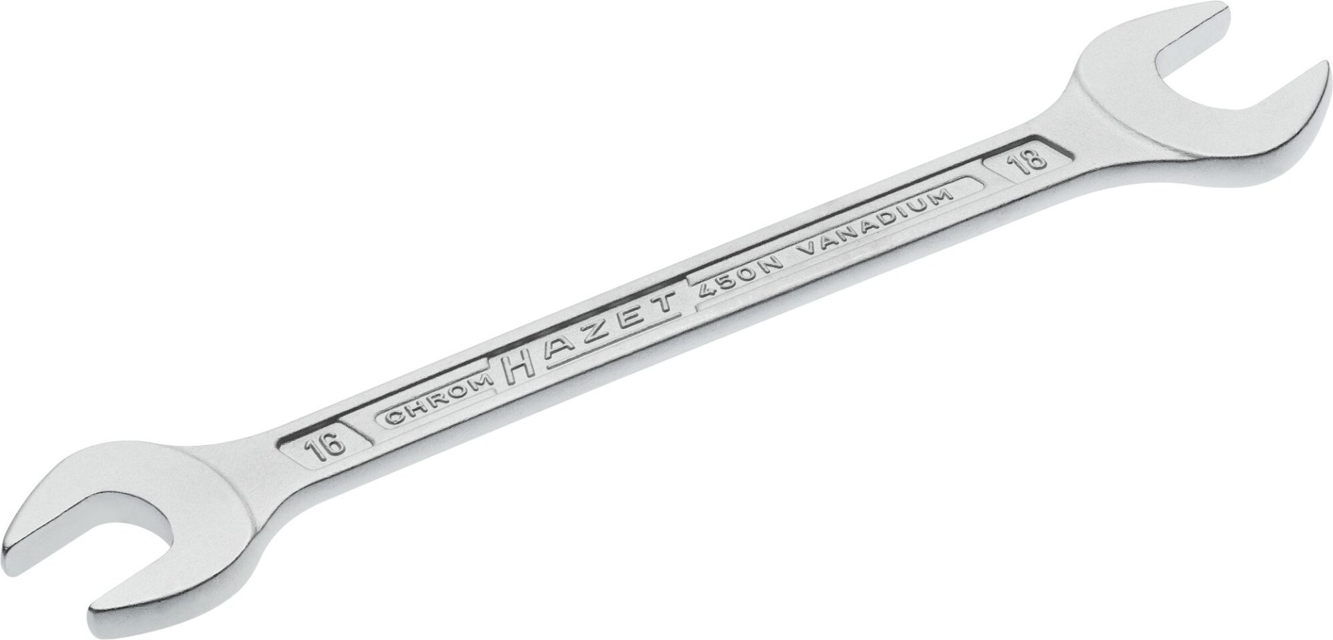 HAZET Doppel-Maulschlüssel 450N-16X18 ∙ Außen Sechskant Profil ∙ SW 16 x 18 mm Produktbild img1 L