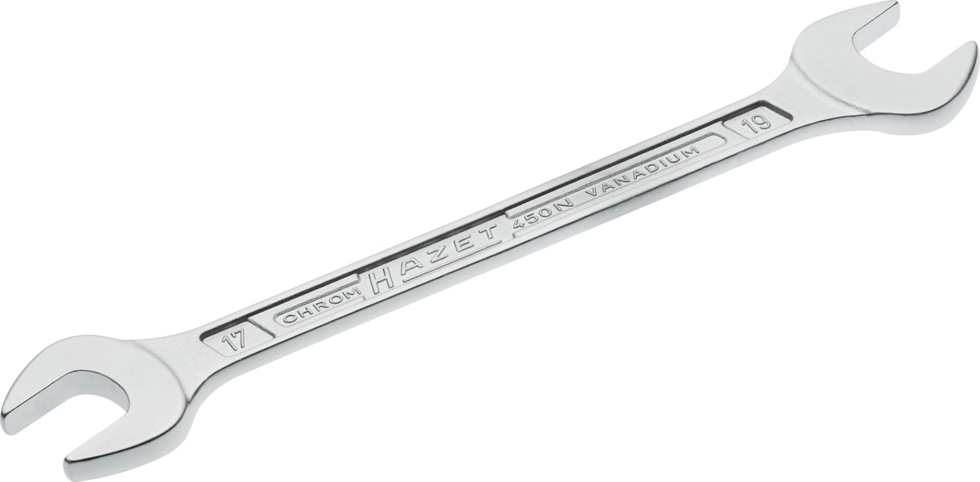 HAZET Doppel-Maulschlüssel 450N-17X19 ∙ Außen Sechskant Profil ∙ SW 17 x 19 mm Produktbild img1 L