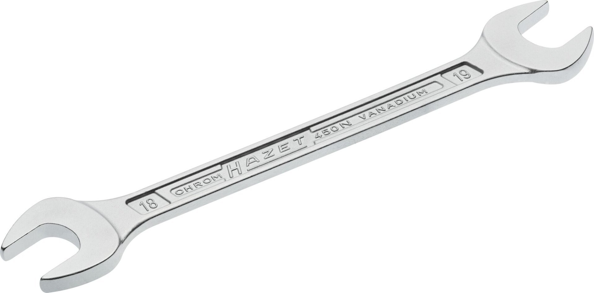HAZET Doppel-Maulschlüssel 450N-18X19 ∙ Außen Sechskant Profil ∙ SW 18 x 19 mm Produktbild img1 L