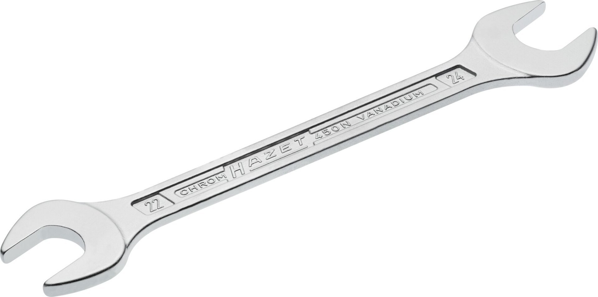 HAZET Doppel-Maulschlüssel 450N-22X24 ∙ Außen Sechskant Profil ∙ SW 22 x 24 mm Produktbild img1 L