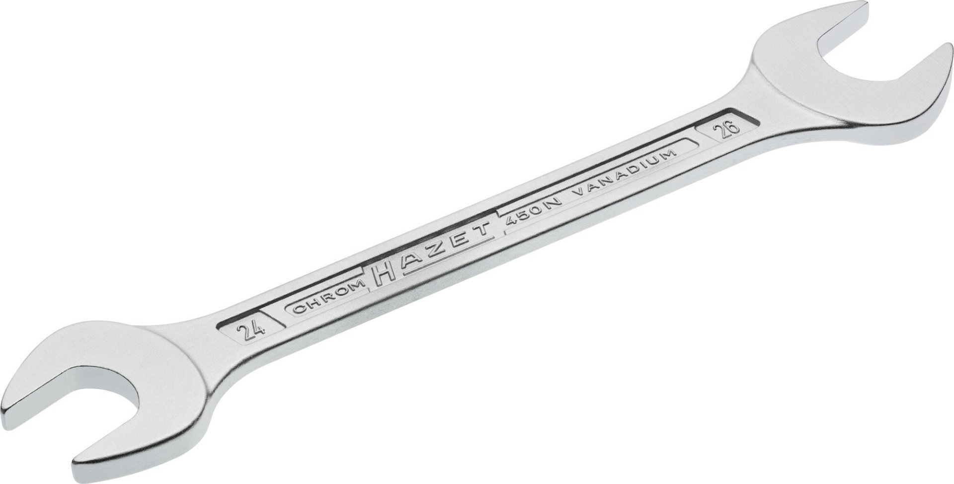 HAZET Doppel-Maulschlüssel 450N-24X26 ∙ Außen Sechskant Profil ∙ SW 24 x 26 mm Produktbild img1 L