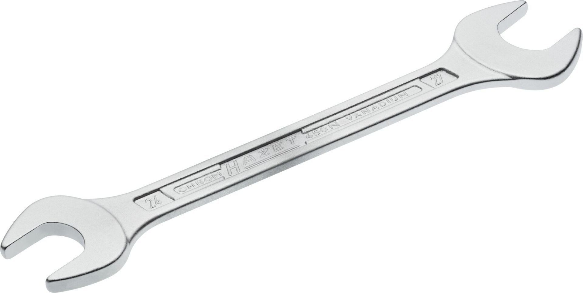HAZET Doppel-Maulschlüssel 450N-24X27 ∙ Außen Sechskant Profil ∙ SW 24 x 27 mm Produktbild img1 L