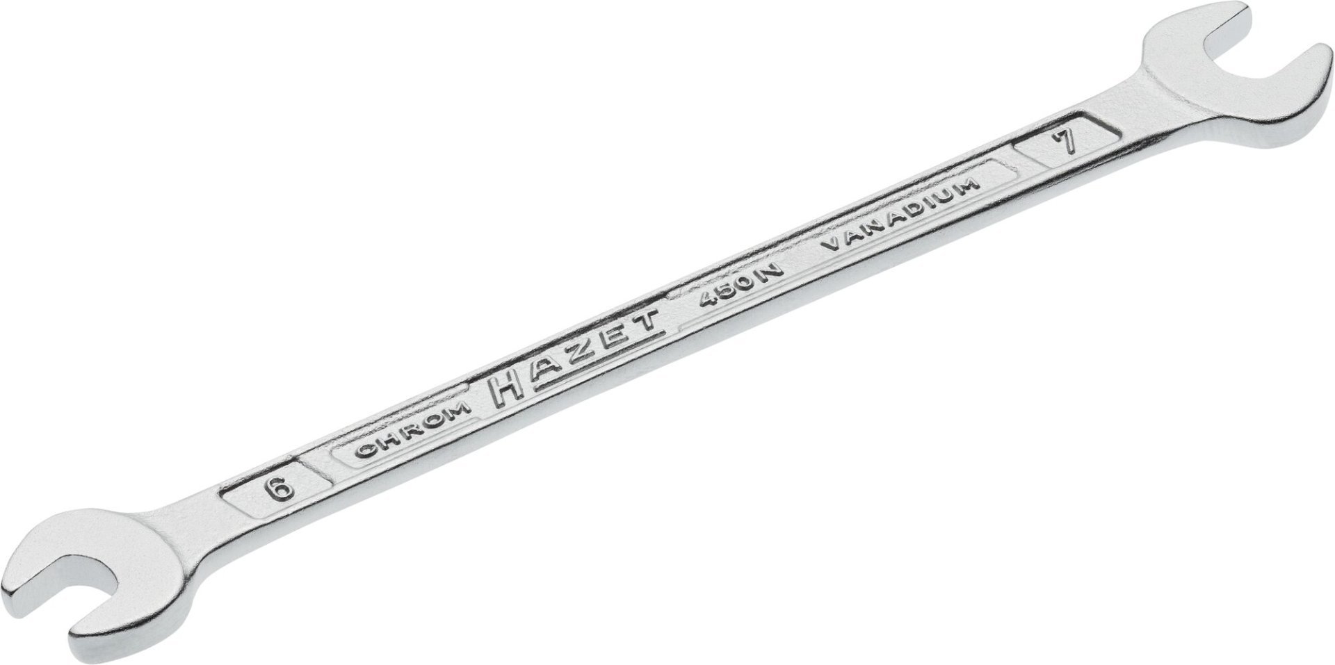 HAZET Doppel-Maulschlüssel 450N-6X7 ∙ Außen Sechskant Profil ∙ SW 6 x 7 mm Produktbild img1 L